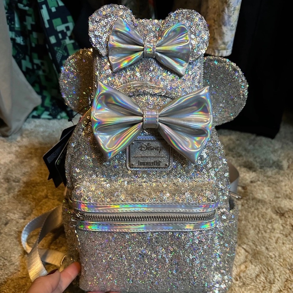 Loungefly Sequin mini backpack and wallet